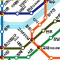ソウルの地下鉄路線図